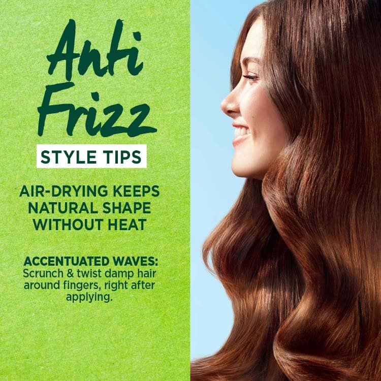 Garnier Smooth Air Dry Anti-Frizz Hair Cream Style tips
